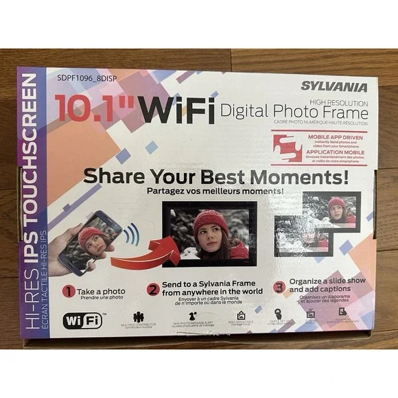 Sylvania 10-Inch Wi-Fi Cloud Digital Picture Frame (Black) - Picture 2 of 4